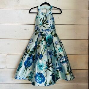 Floral Blue Kids Dress